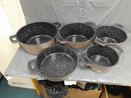 5X PRO NANO GRANITE POT SET BY UNIQUE 