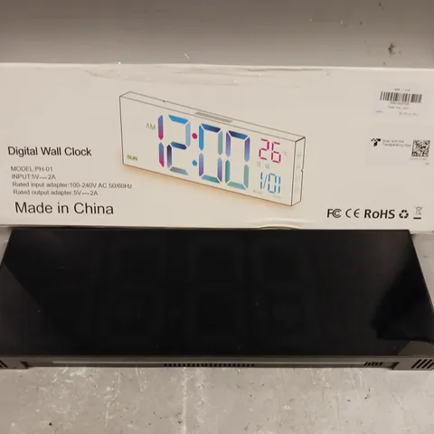 BOXED PH-01 DIGITAL WALL CLOCK 