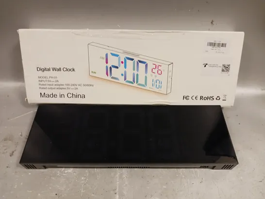 BOXED PH-01 DIGITAL WALL CLOCK 