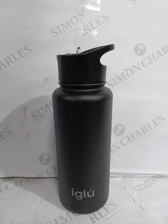 IGLU BLACK REUSABLE WATER BOTTLE - COLD THERMAL 