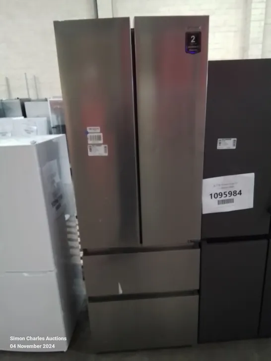 HISENSE RF632N4BCE FREESTANDING AMERICAN DOOR FRIDGE FREEZER - UNPROCESSED RAW RETURN 