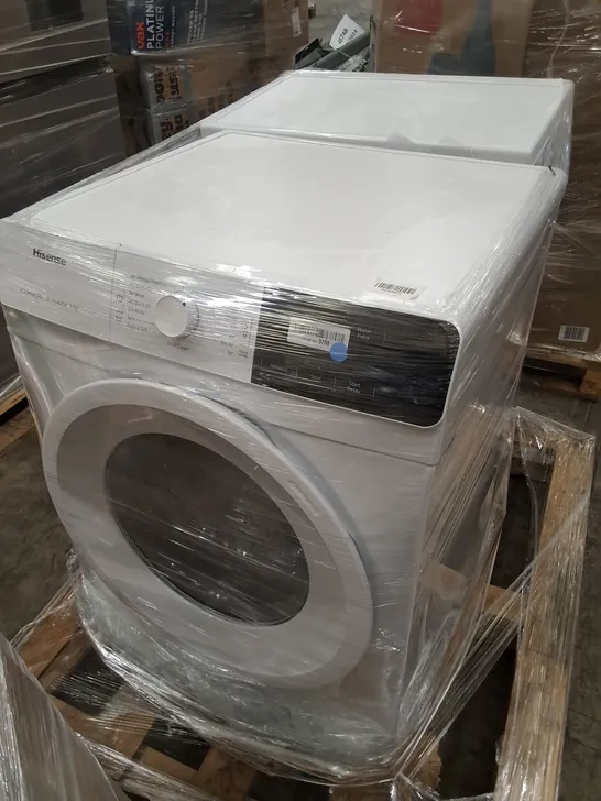 HISENSE 60CM FS 8 KG FRONT LOAD WASHING MACHINE AND HISENSE FREESTANDING 6KG WASHING MACHINE WHITE - UNPROCESSED RAW RETURNS