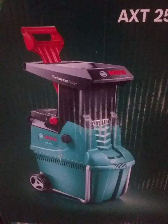 BOXED BOSCH AXT 25 TC QUIET GARDEN SHREDDER