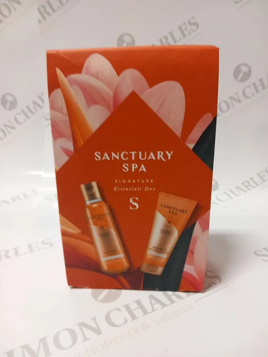 BOXED SANCTUARY SPA SIGNATURE ESSENTIALS DUO GIFT SET