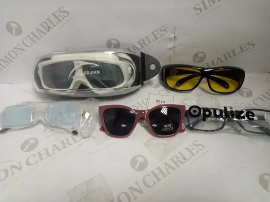 LOT OF APPROXIMATELY 20 ASSORTED EYEWEAR ITEMS, TO INCLUDE SPECTACLES, SUNGLASSES, CASES, ETC