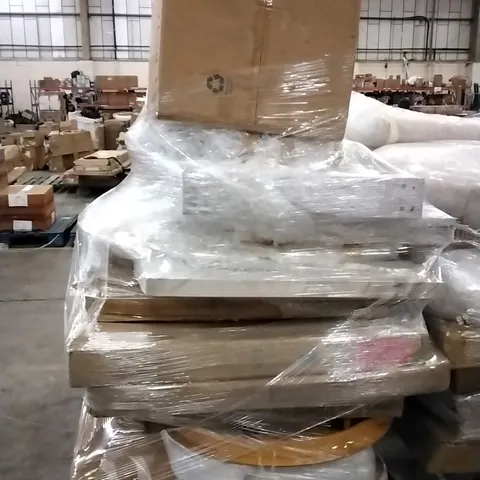 PALLET OF ASSORTED BOXED DINING TABLE PARTS