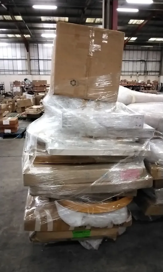 PALLET OF ASSORTED BOXED DINING TABLE PARTS