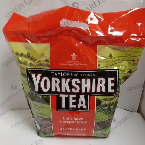 SEALED 480 YORKSHIRE TEA TEA BAGS - 1.5KG