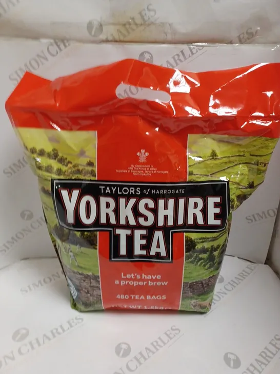 SEALED 480 YORKSHIRE TEA TEA BAGS - 1.5KG