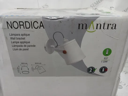 BOXED NORDICA MANTRA WALL BRACKET LIGHT 