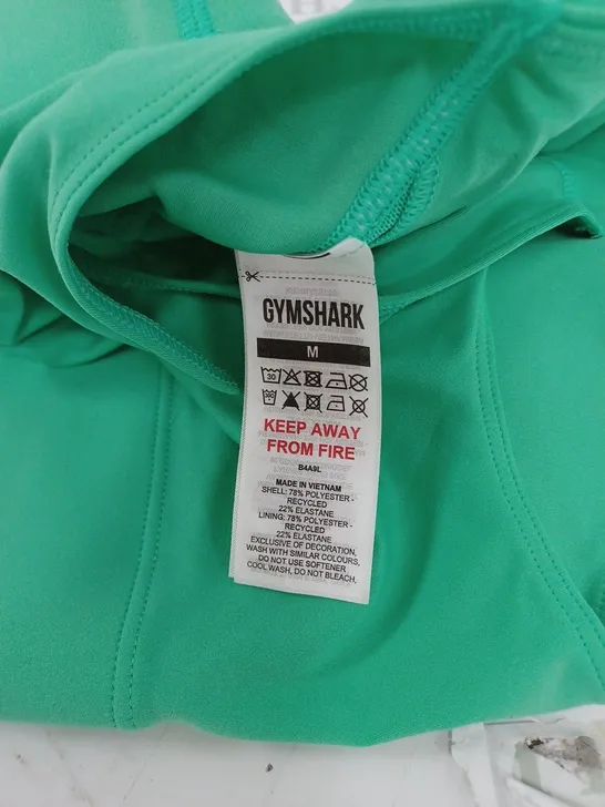 GYMSHARK LIME GREEN LOGO SPORTS BRA- MEDIUM