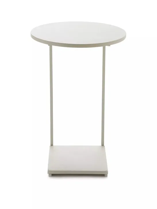 BOXED EVERYDAY COURT SIDE TABLE IN WHITE