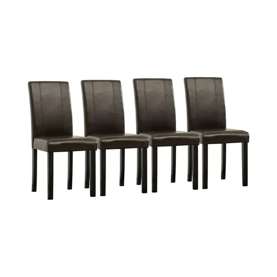 BOXED SET OF 4 DESIGNER SPRINGERTON SIDE CHAIRS LEVI PU