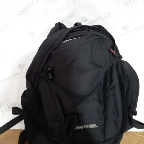 CRAGHOPPERS BLACK BACKPACK 