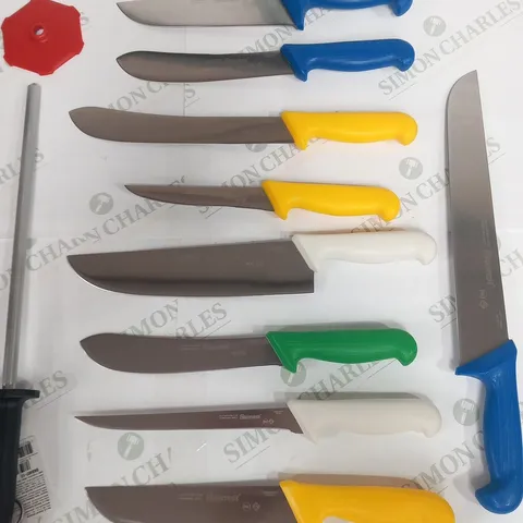 APPROXIMATELY 11 ASSORTED STARRETT KNIVES AND UNTENSILS 