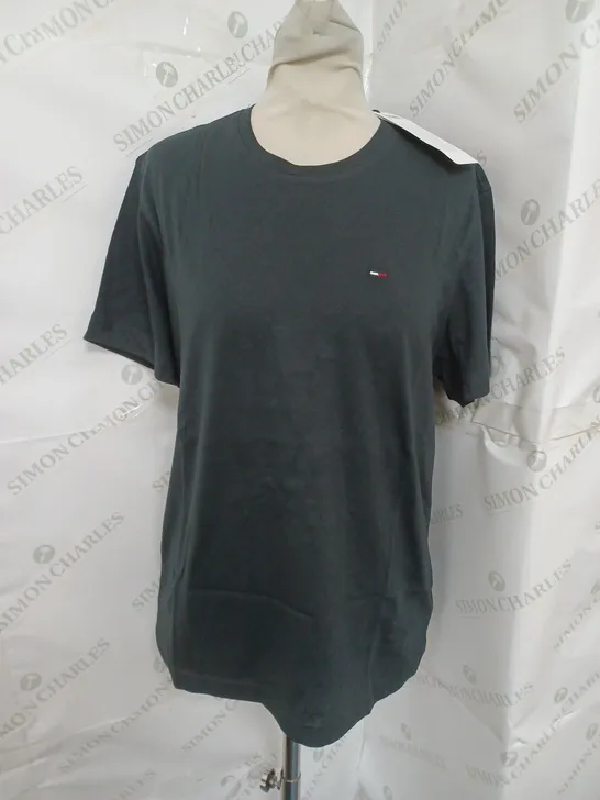 TOMMY JEANS ORIGINAL JERSEY TEE IN BLACK SIZE S