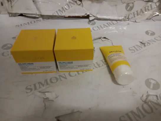 DECLEOR SET OF 3, CLEANSING MOUSSE, AND GEL DAY CREAM