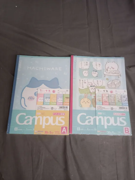 SEALED CAMPUS X2 5PACK NOTEBOOKS IN MULTICOLOUR