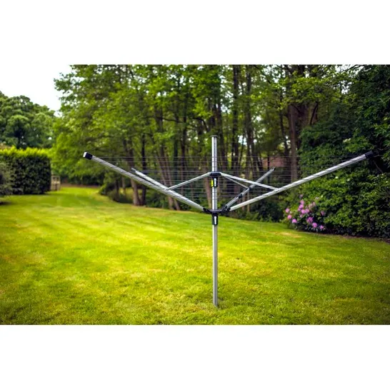 BOXED 60m MULTI-HEIGHT 4 ARM ROTARY WASHING LINE (1 BOX)