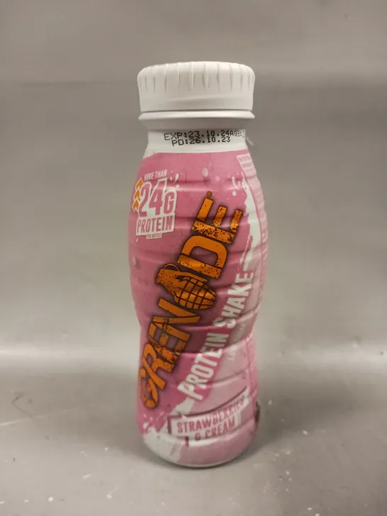 16 X SEALED GRENADE PROTEIN SHAKES - 16 X 330ML - STRAWBERRIES AND CREAM - COLLECTION ONLY 