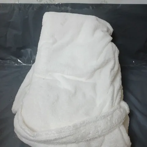 THE WHITE COMPANY CLASSIC COTTON ROBE WHITE SIZE MEDIUM