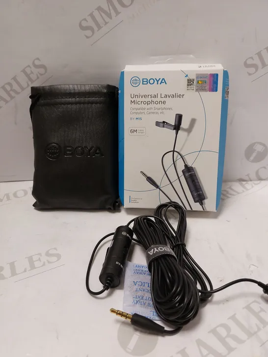 BOYA UNIVERSAL LAVALIER MICROPHONE 