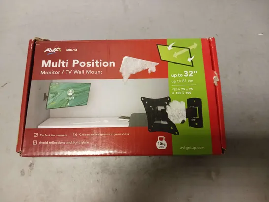 AVF MULTI POSITION MONITOR/TV WALL MOUNT