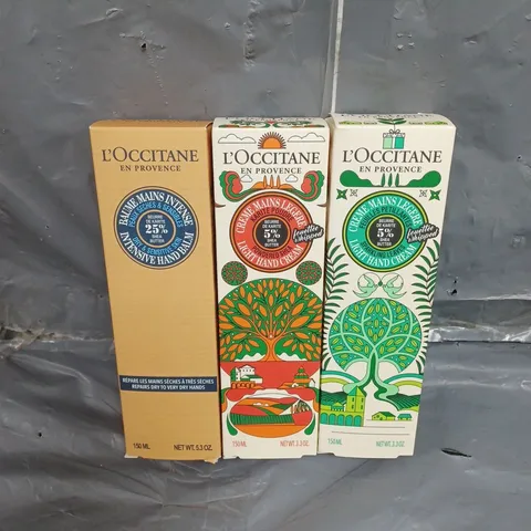 SET OF 3 L'OCCITANE ASSORTED HAND CREAMS