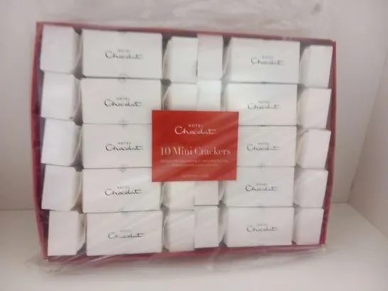 TWO SETS OF HOTEL CHOCOLAT 10 MINI CRACKERS