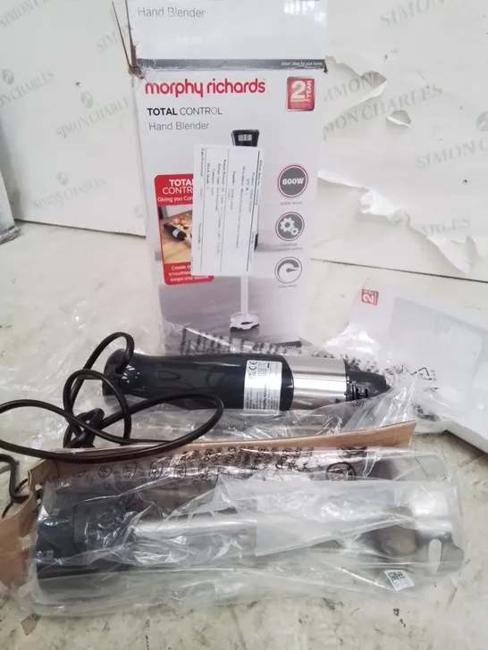 BOXED MORPHY RICHARDS TOTAL CONTROL HAND BLENDER