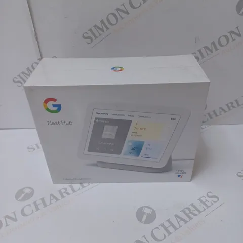 BRAND NEW BOXED GOOGLE NEST HUB 2ND GEN SMART SPEAKER WITH SCREEN - CHALK 