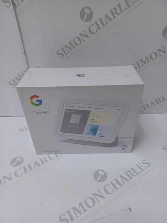 BRAND NEW BOXED GOOGLE NEST HUB 2ND GEN SMART SPEAKER WITH SCREEN - CHALK 