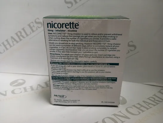 NICORETTE 15MG INHALATOR 36 CARTRIDGES