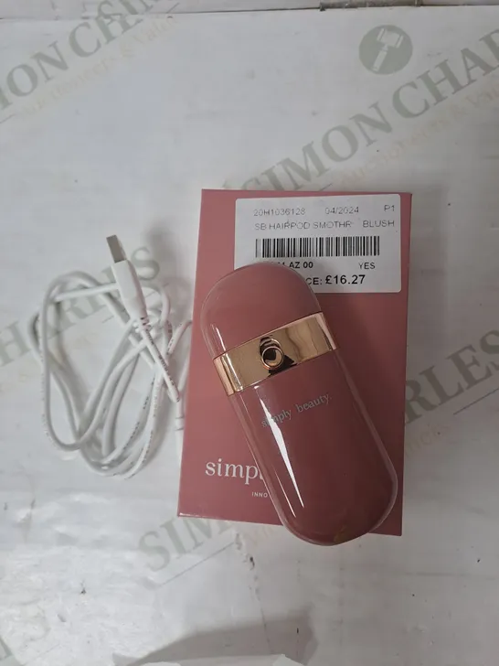 BOXED SIMPLY BEAUTY HAIRPOD DUAL HAIR REMOVER IN PINK