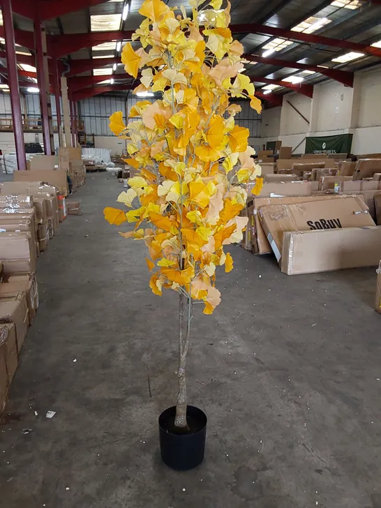 BOXED LARGE ARTIFICIAL GINKGO TREE 150CM