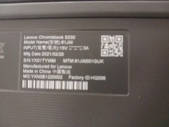 BOXED LENOVO CHROMEBOOK S330