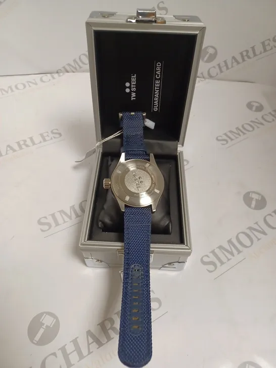 TW STEEL GENTS VOLANTE STAINLESS STEEL 45MM WATCH - BLUE