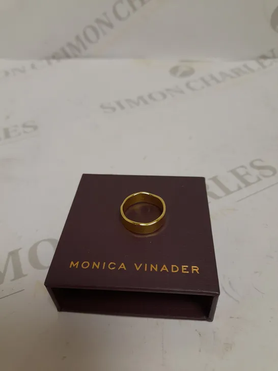 MONICA VINADER GOLD SIREN MUSE BAND RING