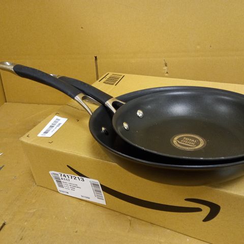 CIRCULON - MOMENTUM - HARD ANODISED FRYING PAN SET - TOTAL NON STICK - INDUCTION SUITABLE - SET OF 2