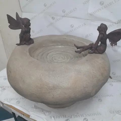 BOXED MY GARDEN STORIES FAIRY GATHERING BIRD BATH