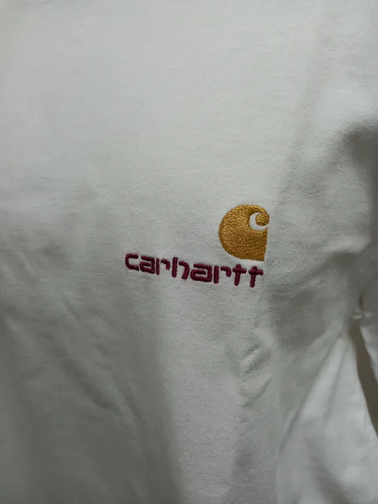 CARHARTT WHITE LOGO TSHIRT - SIZE LARGE