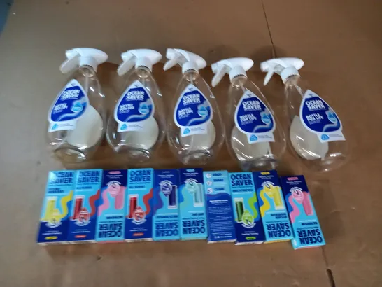 LOT OF 5 OCEAN SAVERS SPRAY BOTTLES WITH ECODROPS