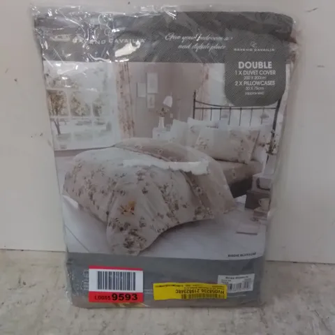 BAGGED EMOND 144 TC REVERSIBLE MODERN DUVET COVER SET // SIZE: DOUBLE 