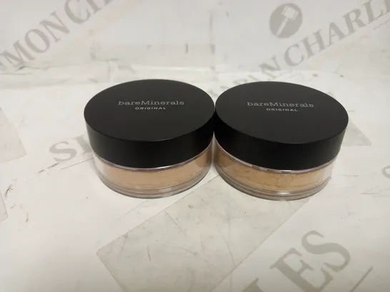 LOT OF 2 ASSORTED BAREMINERALS ORIGINAL LOOSE POWDER FOUNDATION - FAIRLY MEDIUM 05 & NEUTRAL IVORY 06 