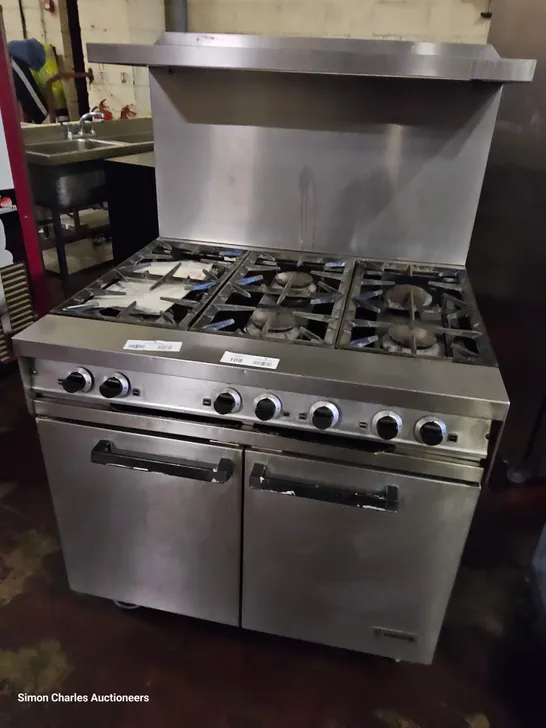 FALCON DOMINATOR SERIES 4 GAS RANGE WITH 6 BURNER HOB