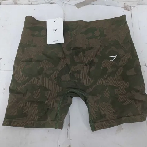 GYMSHARK ADAPT CAMO SEAMLESS SHORTS - LARGE