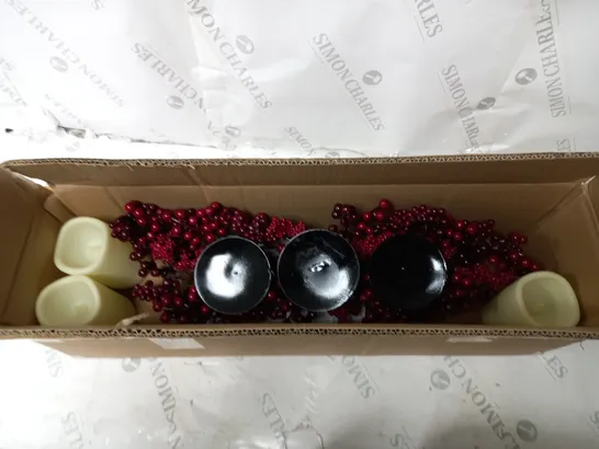 BOXED MIXED BERRY CANDLE HOLDER 