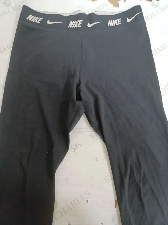 NIKE TIGHT FIT BLACK LEGGINGS - XL