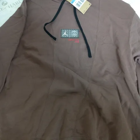 JORDAN PARIS SAINT GERMAN BROWN HOODIE - MEDIUM