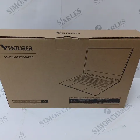 BRAND NEW BOXED VENTURER EUROPA 11 PLUS 11.6" NOTEBOOK PC - MATT BLACK 